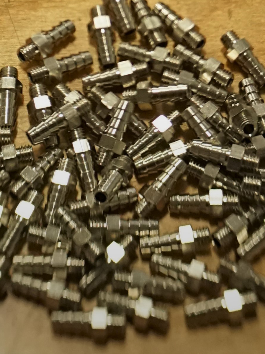 Photo of a pile of metal connectors